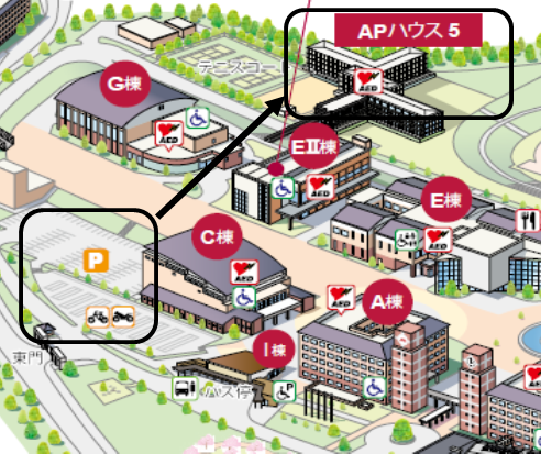 立命館アジア太平洋大学の地図