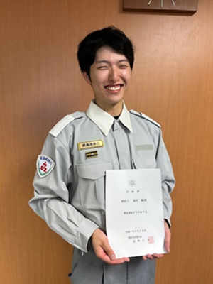 大分県認定救命士授与式の写真