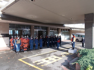 別府警察署との合同訓練の写真